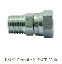Hydraulic Adapter Bsp Female To Bspt Male