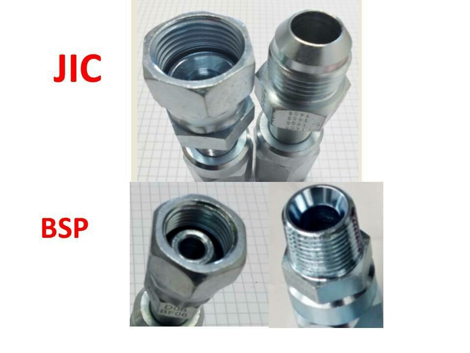 Reusable Hydraulic Hose Fitting Suit 3/4 or 1 inch hose BSP & JIC