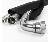 Velcro Hose Burst Sleeve is Easy to Install Without having to Disconnect Hydraulic Hoses Wrap one hose or multiple hoses.