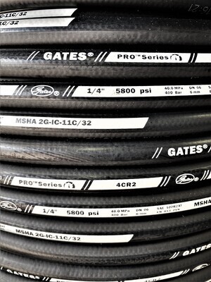 Gates 100m Coil Hydraulic Hose SAE100R2AT 2 Wire 1/4
