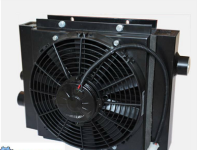 Oil Cooler Flows 80-300 Lt / min 12, 24 DC or 220 , 415Volt AC Fan