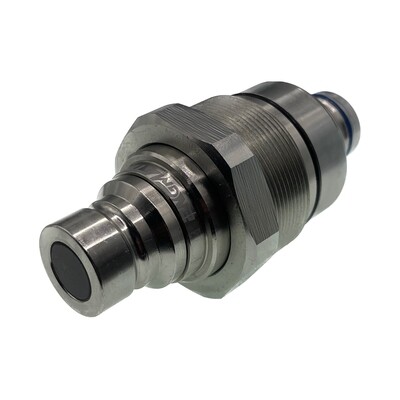 ENGMATTEC 4FFN-BOBCAT Male Quick Connect FLAT FACE Hydraulic Manifold coupler fitted with the “NEW STYLE&quot; 4BD4FH manifold part No 7246799