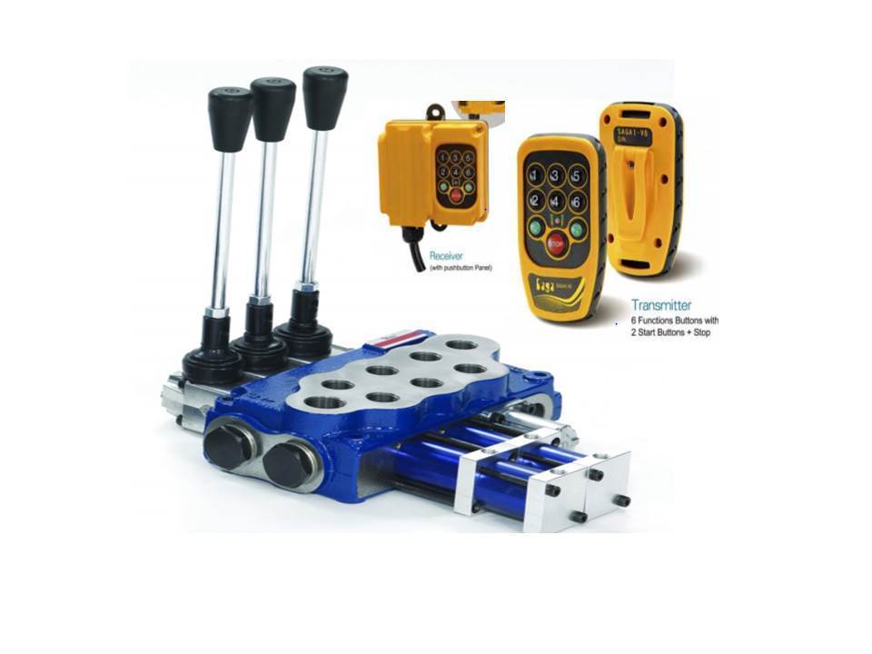 REMOTE CONTROL 3 SPOOL MONOBLOCK VALVE 80LPM Hydraulic Online Shop