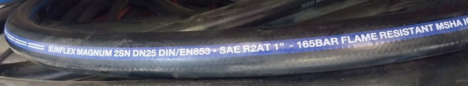 1&quot; inch Two Wire Hydraulic Hose 2,400 psi 10-50 m coils, Length: 20 Metres
