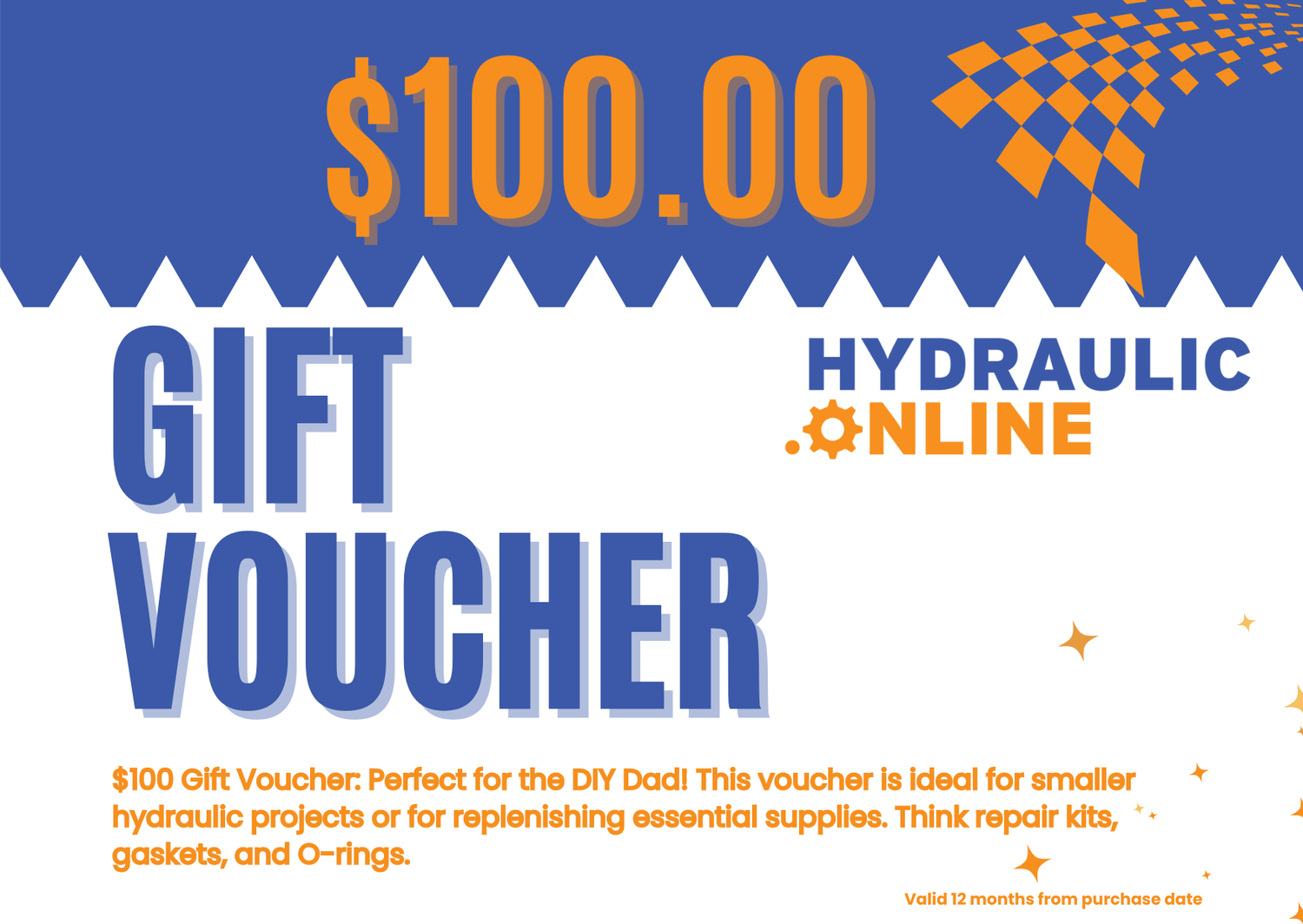 $100 Gift Voucher for the Hydraulic Hero in your Life
