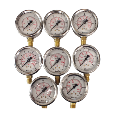Analogue Pressure Gauges Mechanical Liquid Filled