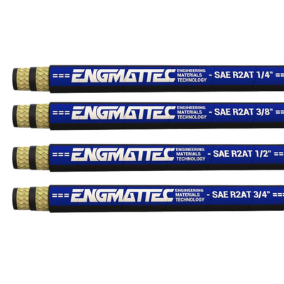 ENGMATTEC 100R2AT Two Wire Hydraulic Hose Hi Temp