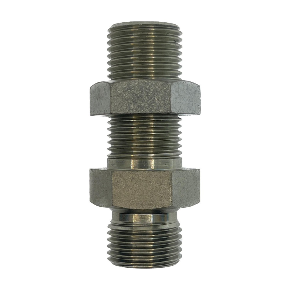 BSP Bulkhead Male x BSP Parallel Male Straight - Australian Nationwide Shipping - Hydraulic.Online