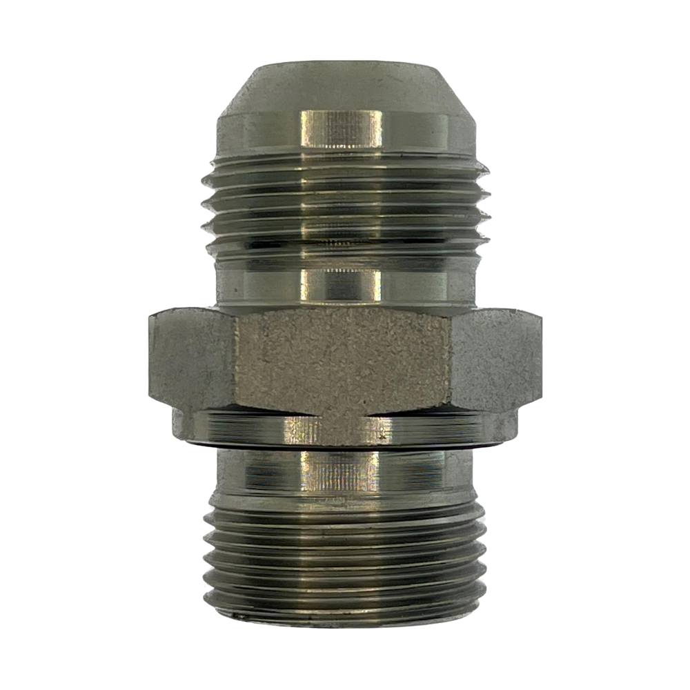 BSP Parallel Male x JIC Male Straight Valve to Hose Adaptor