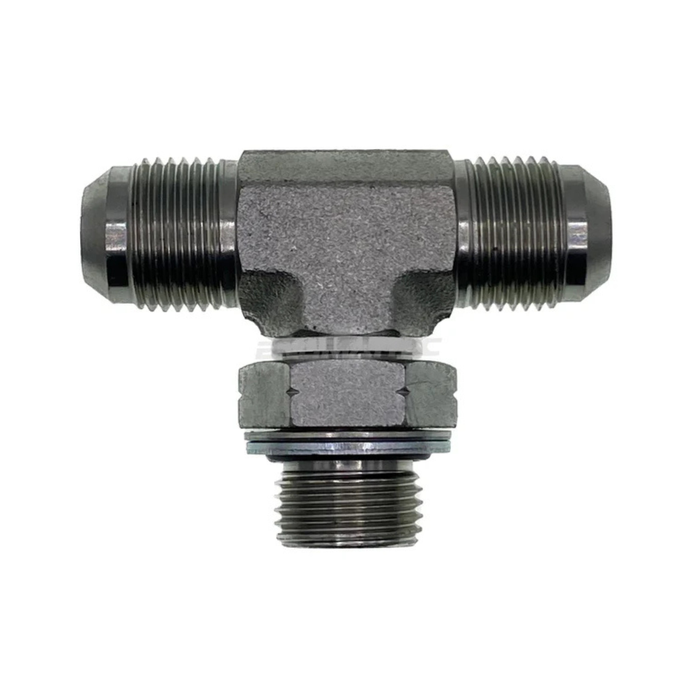 JIC Male x BSP Parallel Male Branch Tee - Australian Nationwide Shipping - Hydraulic.Online