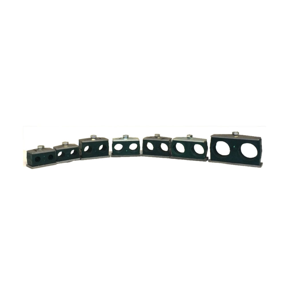 Pipe Clamps, Tube, Hose Double 6mm-42 mm Industrial Hydraulics