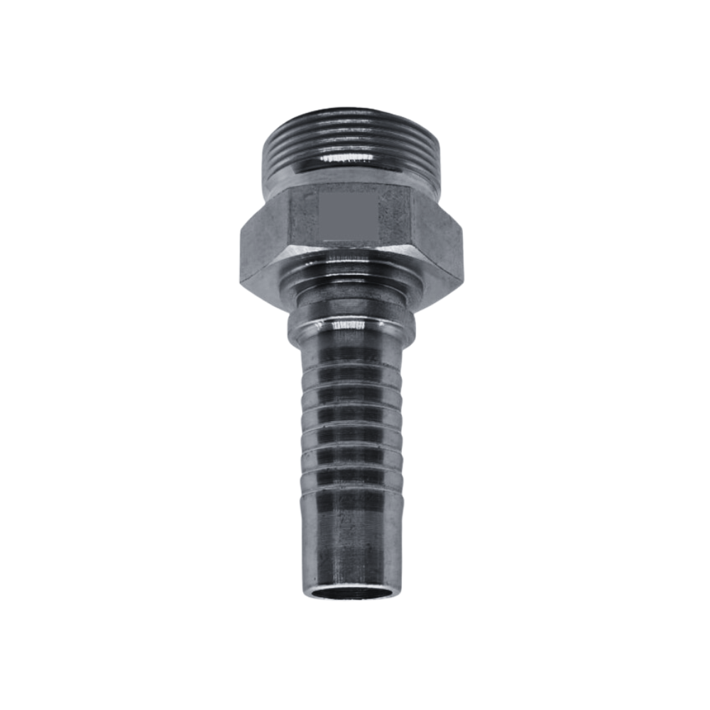 Hose Tail Barb Metric Heavy (S) Male Straight - M14 - M52 - Australian Stock