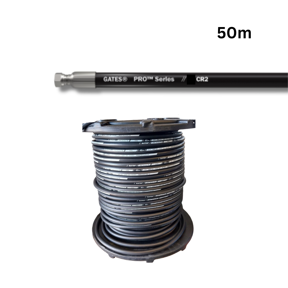 100 M reel of Gates 8 CR2 1/2&quot; Two Wire Hydraulic Hose SAE100R2-08, 4,000 PSI working pressure,   180 MM bend Radius. 