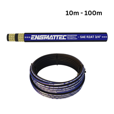 3-4inch inch ENGMATTEC Two Wire Hydraulic Hose 10 to 100 metre coils 3,100 PSI