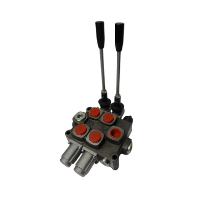 Log splitter two lever Q75 Italian Flow Control Valve 2-Spool 90 Lpm