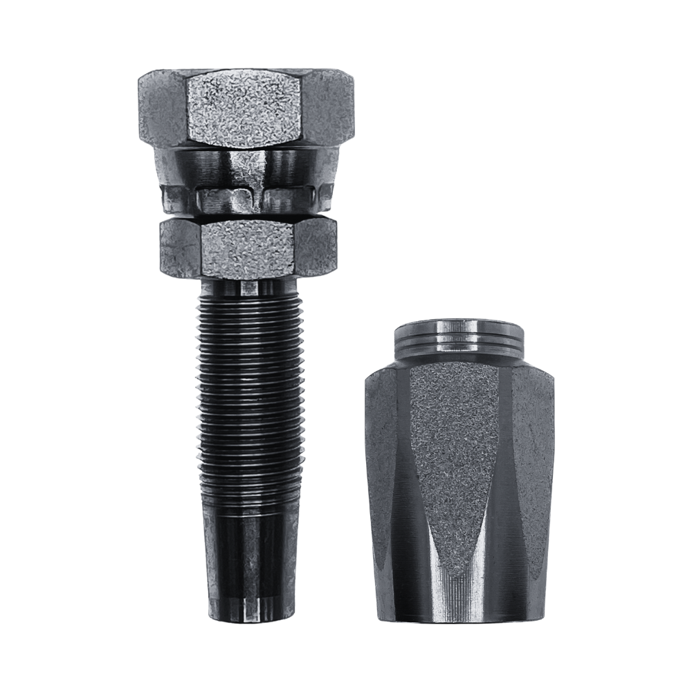 Hose Tail Reusable BSP Swivel Female Straight - With Two Wire Ferrule