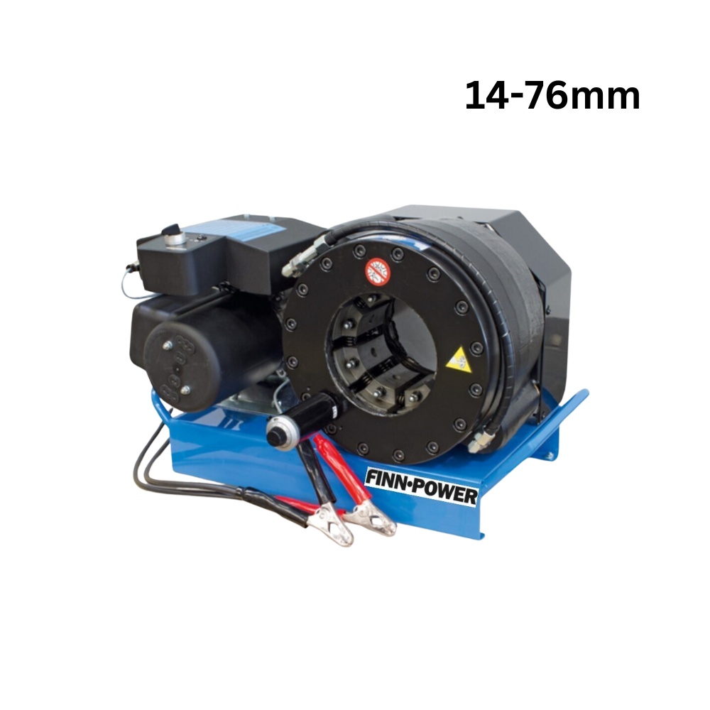 FINN POWER 2 Inch Hydraulic Hose Crimper crimps from 14 -76 mm 24 V DC