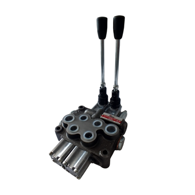 Hydraulic Flow Control Valve 3-8inch BSP Ports 2 Spool 45 LtMin