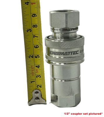 thumbnail image 2 of Gemels® 1-1/4″ NPT ISO 7241-A Quick Hydraulic Coupler Set 2 of 9