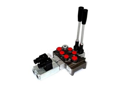 GALTECH Q75  Italian Flow Control Valve  2-Spool 80 Lt/min Full Electric