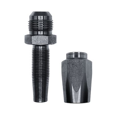 Hose Tail Reusable JIC Male Straight - With ONE Wire Ferrule