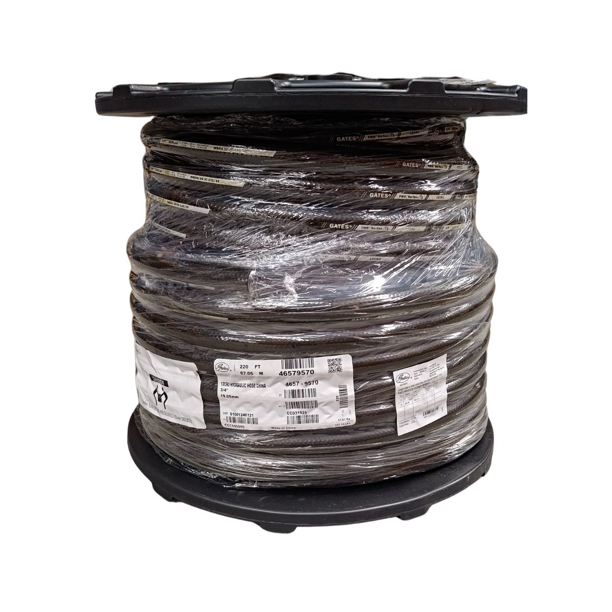Gates R2AT -12 3/4 inch two-wire braided hydraulic hose