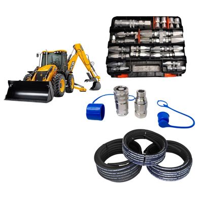 50-piece Hydraulic Hose Emergency Repair Kit for Larger JCB Backhoes - Australian Nationwide Shipping - Hydraulic.Online