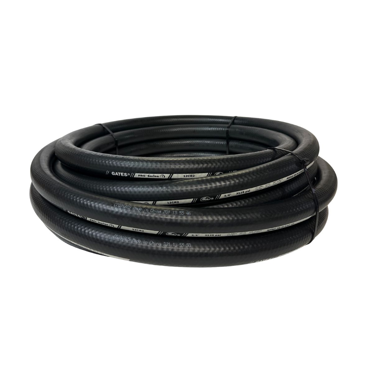 67 M reel of Gates 12 CR2 3/4&quot; Two Wire Hydraulic Hose SAE100R2-12, 3,100 PSI working pressure, 240 MM bend Radius.