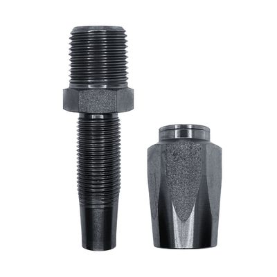 Hose Tail Reusable BSP Tapered Male Straight - With One Wire Ferrule