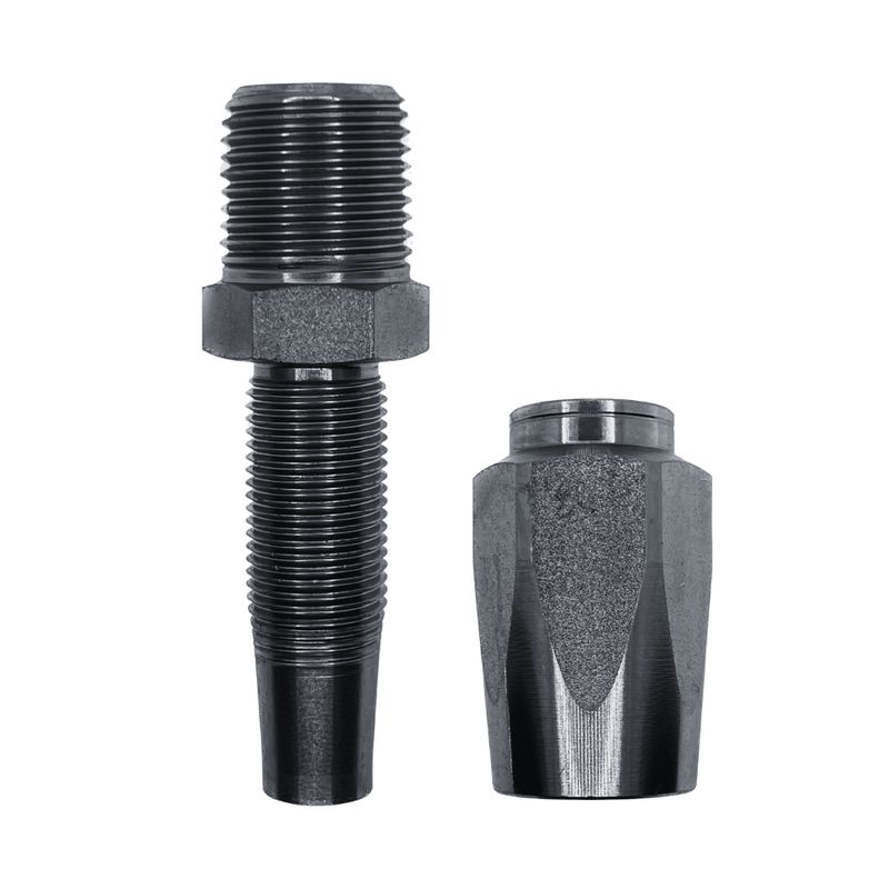 Hose Tail Reusable BSP Tapered Male Straight - With One Wire Ferrule