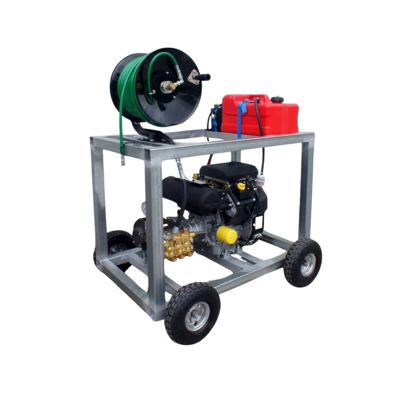 Kohler 20HP V Twin and Comet 4000PSI 20LPM Sewer Drain Cleaner Jetter Hose and Reel Kohler 20HP V Twin & Comet 4000PSI 20LPM Sewer Drain Cleaner Jetter Hose & Reel - Hydraulic.Online Australian Stock