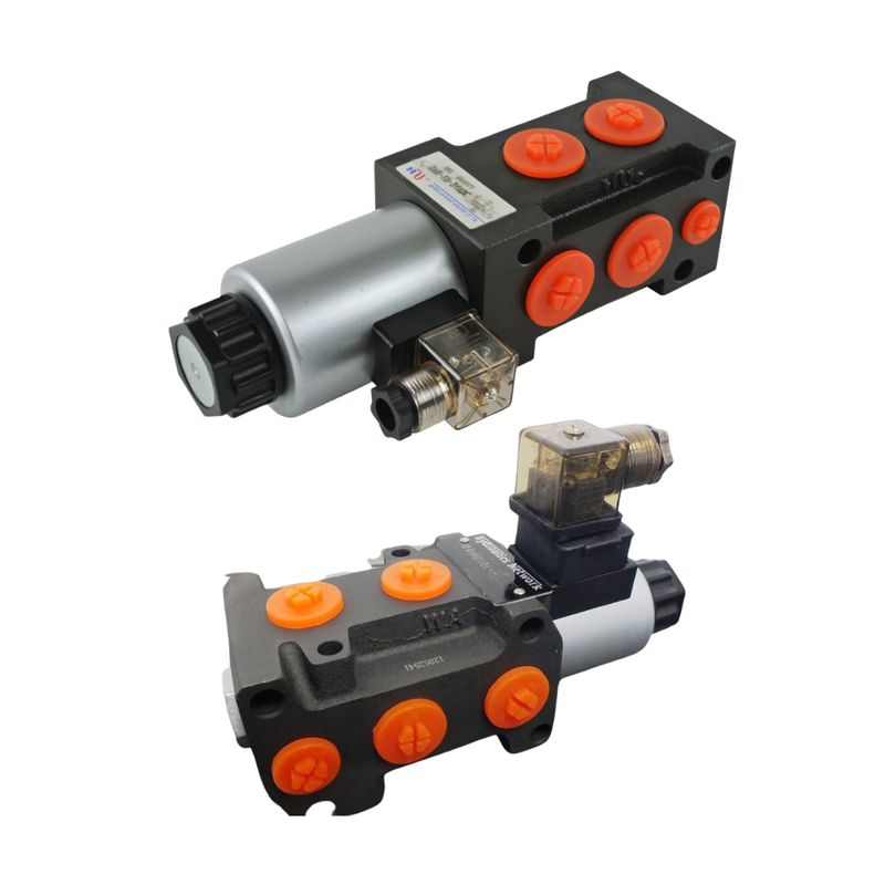Hydraulic 6 Port Diverter Selector Valve 80 l/m 250bar 3/4 ports 12-24V DC Hydraulic 6 Port Diverter Selector Valve 80 lm 250bar 34 ports 12-24V DC