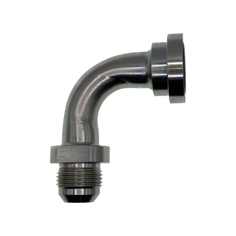 AN -12 AN12 JIC BLACK 90 Degree MALE to FEMALE Forged Elbow Hose Fitting Adapter | UK