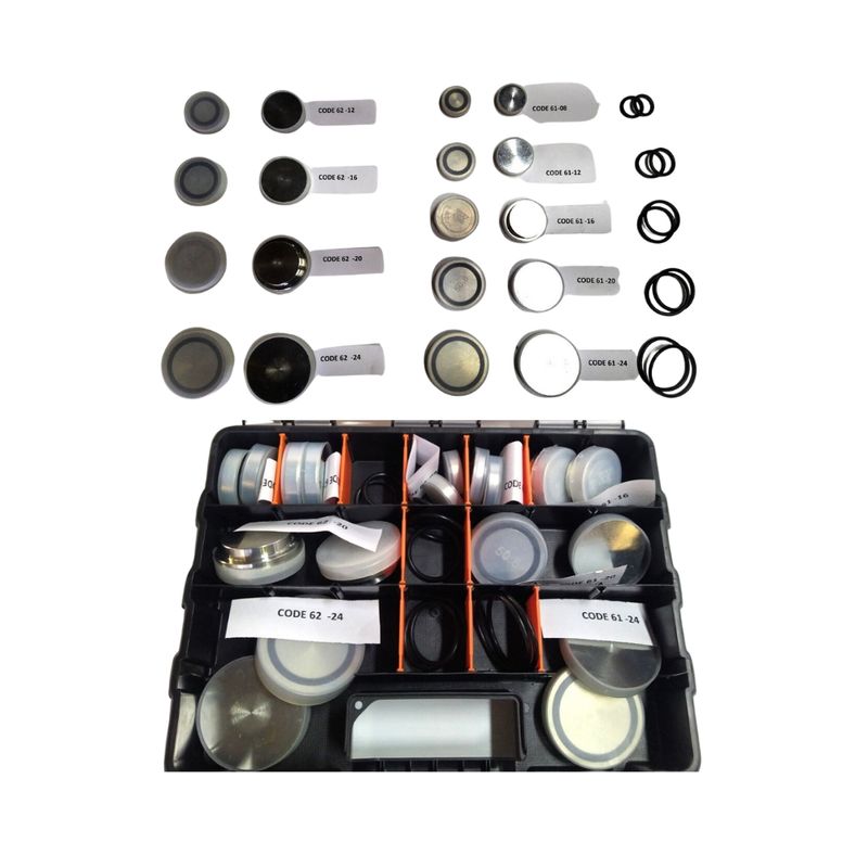 28 pc SAE Code 61 & 62 Hydraulic Flange Blank Disc Kit - High pressure Hydraulic.Online - Australian Stock