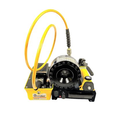 Hand Crimper with Adaptor Kit &amp; Foot pump - 10-45mm with enerpac pump