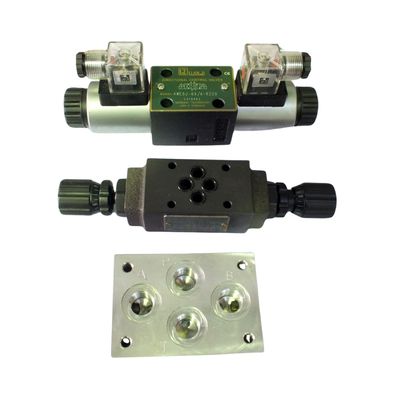 Hydraulic Solenoid Valve Cetop 5 12vdc Or 24 Vdc 80ltMin 210 Bar