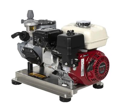 Comet P40 Soft Wash Diaphragm Pump complete with Honda GX200 all mounted on an Aviation Grade Aluminium Base Plate