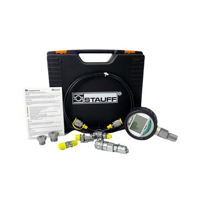 STAUFF Digital Pressure Gauge 0 to 8,800 psi (0-600 bar) with 2m Test Hose