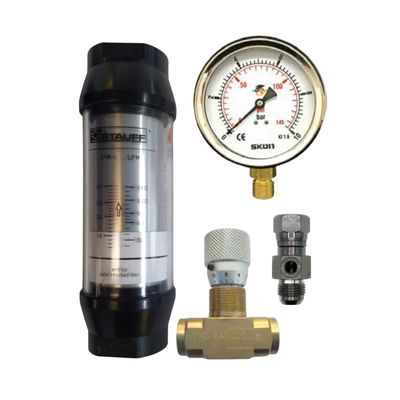 Hydraulic in line flow meter 10-100 Lpm 250 Bar