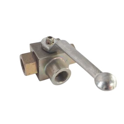 3-Port T type hydraulic Ball Valve 315-500 bar BSPP 1-4 - 3-4 inch - Australian Nationwide Shipping - Hydraulic.Online