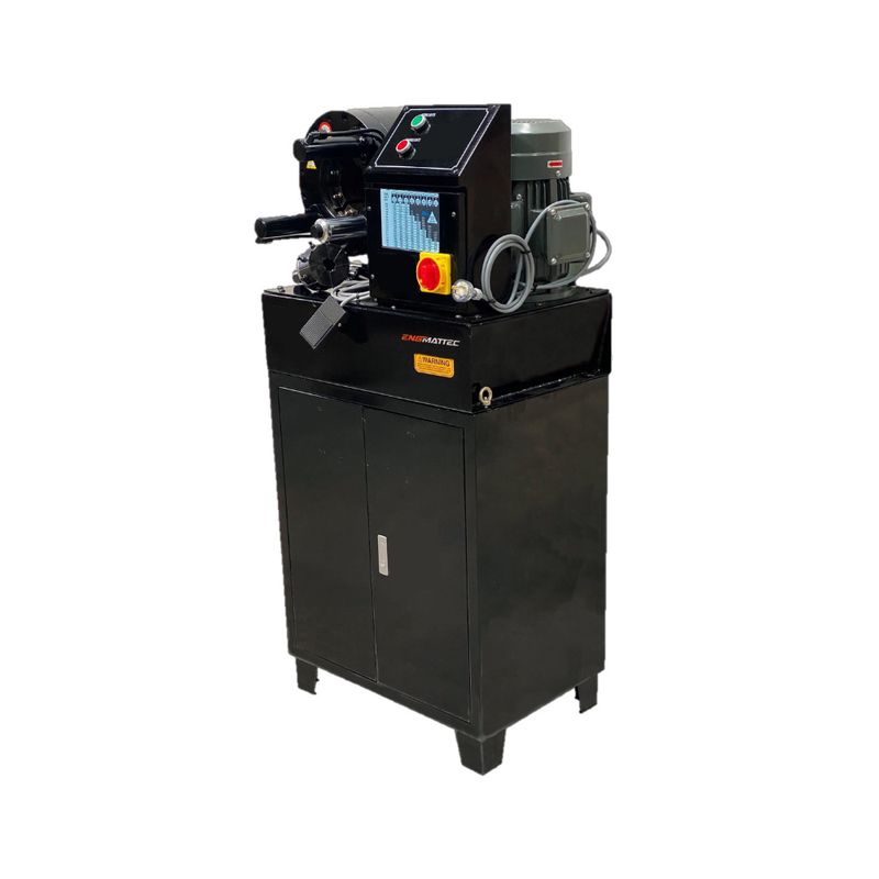 240 Volt 2 inch Hose Swaging Crimping Machine with Stand/Cupboard - ENGMATTEC 240V Swaging Crimping Machine Australia Stock ENGMATTEC 2 Inch with Stand