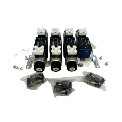 Electrically Controlled Cetop 3 Hydraulic Oil Control Manifold 50 LPM CHERRY PICKER  TRUCK