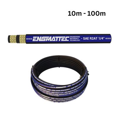 1-4inch ENGMATTEC Two Wire Hydraulic Hose 10 - 100 m Coils 5,800 psi