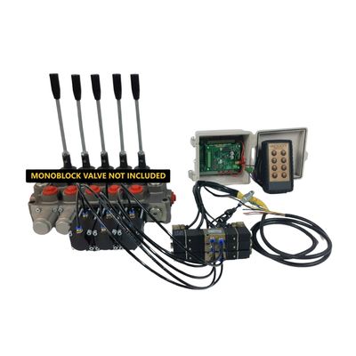 Tilt Tray Truck Remote Control Hydraulic Kit for Galtech Q75 Valves  PART KIT ONLY