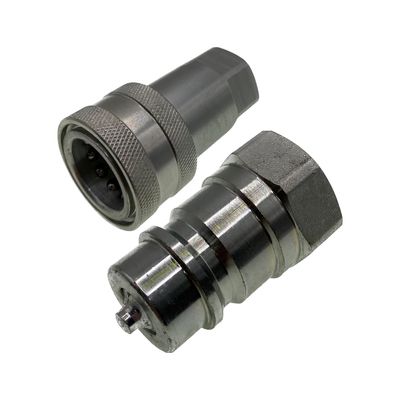 Hydraulic couplings with poppet valve Pull to disconnect ISO A - Australian Nationwide Shipping - Hydraulic.Online