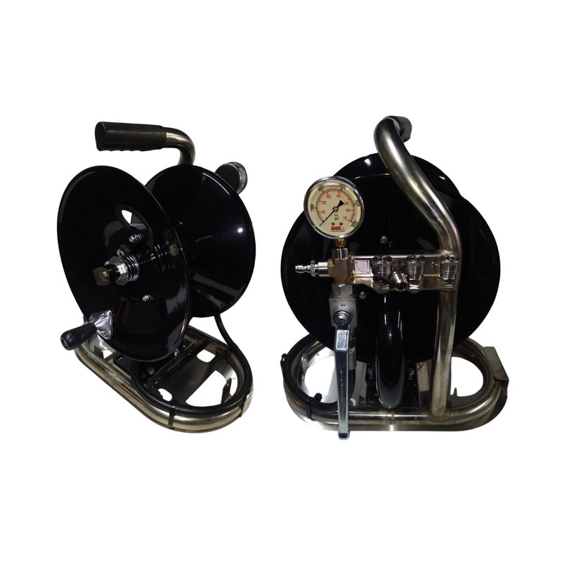 PLUMBERS MATE DRAIN CLEAN SS REEL. WITH SS BASE PLATE .NO HOSE PLUMBERS MATE DRAIN CLEAN SS REEL. WITH SS BASE PLATE .NO HOSE