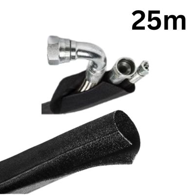 Hydraulic Hose Burst Sleeve with Velcro Easy Install Without Disconnect.
