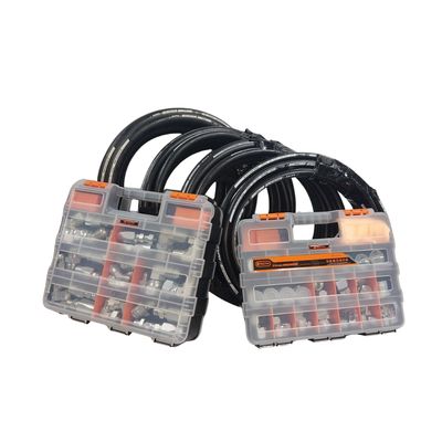 182 pc DIY Commercial Marine JIC Hydraulic Hose Emergency Repair Kit