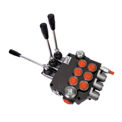 Directional Flow Control Valve BSP Ports 3 Spool 80 Lpm Monoblock EUROPEAN MADE