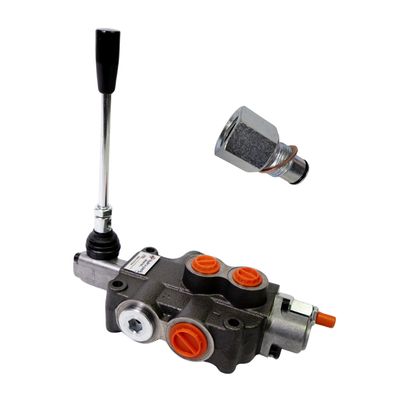 Float spool Directional Flow Control Valve BSP Ports 1 Spool 80 Lpm Monoblock EUROPEAN MADE